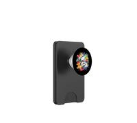 Calavera con lirios para godos y emos PopSockets PopWallet para MagSafe