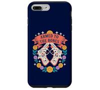 Calavera de Azúcar Dia de los Muertos Armada hasta los Huesos Carcasa para iPhone 7 Plus/8 Plus