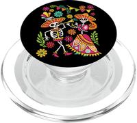 Calavera de azúcar Mexicana Sugar Skull Día de los Muertos PopSockets PopGrip para MagSafe