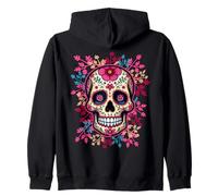 Calavera de azúcar mexicana sugar skull Día de los muertos Sudadera con Capucha