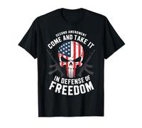 Calavera de Bandera Americana - Come and Take It, Proud 2A Patriot USA Camiseta