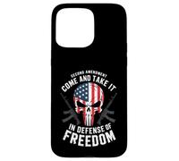 Calavera de Bandera Americana - Come and Take It, Proud 2A Patriot USA Carcasa para iPhone 15 Pro MAX