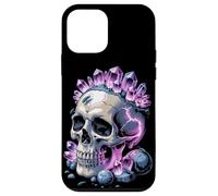 Calavera De Cristal Con Rayos Y Energía De Amatista Carcasa para iPhone 12 mini