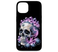Calavera De Cristal Con Rayos Y Energía De Amatista Carcasa para iPhone 13