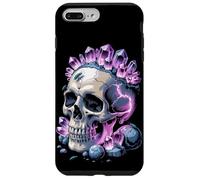 Calavera De Cristal Con Rayos Y Energía De Amatista Carcasa para iPhone 7 Plus/8 Plus