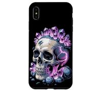 Calavera De Cristal Con Rayos Y Energía De Amatista Carcasa para iPhone XS Max