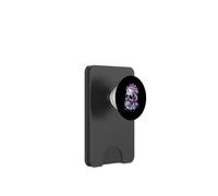 Calavera De Cristal Con Rayos Y Energía De Amatista PopSockets PopWallet para MagSafe