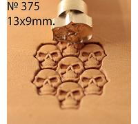 Calavera de cuero sello herramienta sellos estampación talla perforadores herramientas artesanía artesanía cuero