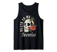 Calavera de Death To My Twenties R.I.P. 20 Que Cumple 30 años Camiseta sin Mangas