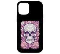 Calavera de Flores romántica de Estilo gótico Carcasa para iPhone 12/12 Pro