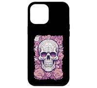 Calavera de Flores romántica de Estilo gótico Carcasa para iPhone 12 Pro MAX