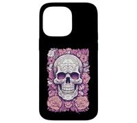 Calavera de Flores romántica de Estilo gótico Carcasa para iPhone 14 Pro MAX