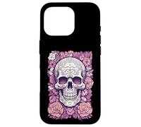 Calavera de Flores romántica de Estilo gótico Carcasa para iPhone 16 Pro