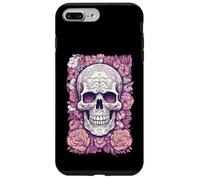 Calavera de Flores romántica de Estilo gótico Carcasa para iPhone 7 Plus/8 Plus