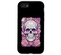 Calavera de Flores romántica de Estilo gótico Carcasa para iPhone SE (2020) / 7/8