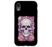 Calavera de Flores romántica de Estilo gótico Carcasa para iPhone XR