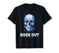 Calavera de Hielo Rock out Camiseta