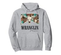 Calavera de Toro de Leopardo Western Life Country Wrangling Mama Sudadera con Capucha