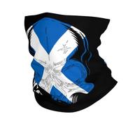 Calavera Escocia Bandera Escocesa Hombre Mujer Sombreros Respirable Pasamontañas Durable Polainas De Cuello para Correr Verano Cámping