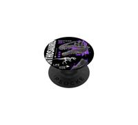 Calavera fósil de Acrocanthosaurus: Terror of The South Streetwear PopSockets PopGrip Adhesivo