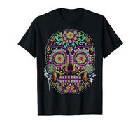 Calavera Huichol Day The Dead Sugar Skull Dia De Los Muertos Camiseta