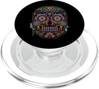 Calavera Huichol Day The Dead Sugar Skull Dia De Los Muertos PopSockets PopGrip para MagSafe