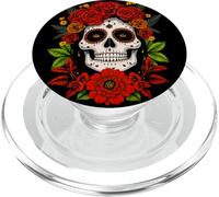 Calavera mexicana Dia de los Muertos mujer Sugar skull PopSockets PopGrip para MagSafe