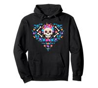 Calavera mexicana Dia de los Muertos mujer Sugar skull Sudadera con Capucha