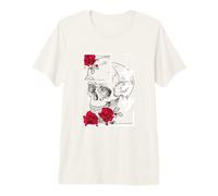Calavera Urbana Japonesa estética Vaporwave Sad Eboy Camiseta Premium