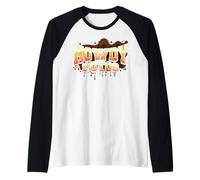 Calavera Vaquera Howdy Hola Putos Funny Western Spanish Camiseta Manga Raglan