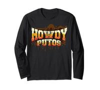 Calavera Vaquera Howdy Hola Putos Funny Western Spanish Manga Larga