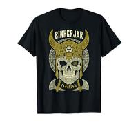 Calavera vikinga Einherjar elegida para Valhalla Warrior Norse Camiseta
