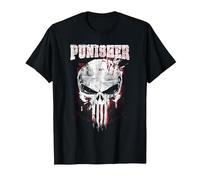 Calavera y Logotipo de Marvel The Punisher Camiseta, Hombre, Negro, M