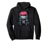 Calavera zombi Horror Punk Sudadera con Capucha