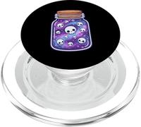 Calaveras de Galaxia Kawaii en un Frasco Pastel gótico Halloween Espeluznante PopSockets PopGrip para MagSafe