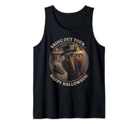 Calaveras de médico de la Peste Halloween Espeluznante Arte Vintage Camiseta sin Mangas