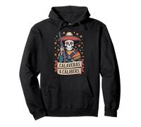 Calaveras y Calibers Funny Latino Shooting Sports Heritage Sudadera con Capucha
