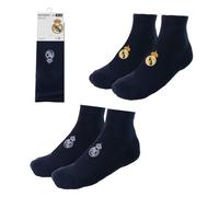 Calcentines Cortos REAL MADRID 3459 Talla 43/46 Azul Oscuro, Pack x2