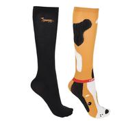 Calcetiens de equitación de mujer QHP Gift Box Stable Buddy (x2) 35/38