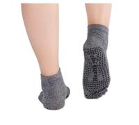 Calcetín Antideslizante 2 pares de hombres calcetines de yoga masculino antideslizante agarre cinco dedo del pie algodón pilates sudor absorbente transpirable for gimnasio fitness dance barre Calcetin
