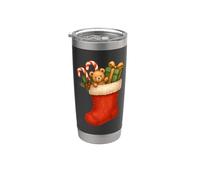 Calcetín con Juguetes y Bastones de Caramelo Vaso térmico de acero inoxidable de doble pared