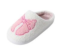 Calcetín de baloncesto para niños Nuevos modelos lindos de dibujos animados para el hogar de invierno, zapatillas de párrafo con lazo, modelos de pareja para hombres y mujeres, zapatillas Botas de
