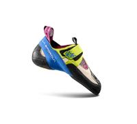 Calcetín de escalada para mujer La Sportiva Skwama Woman (Apple Green/Cobalt Blue)