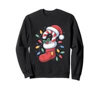 Calcetín de Navidad bastón de Caramelo Luces de Papá Noel para Mujeres, Hombres y Sudadera