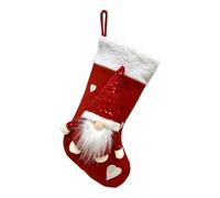 Calcetín de Navidad de gnomo, calcetín de Navidad con gnomo, calcetín de gnomo navideño, calcetín decorativo de gnomo, calcetín de Navidad con temática de gnomo, calcetín festivo de gnomo para