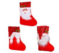Calcetín de Navidad genérico para decoración de Navidad - Decoración navideña con lentejuelas bajo ornamento - Calcetín decorativo de Navidad para reuniones familiares y escuelas