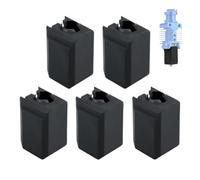Calcetín de silicona for Bamboo Lab X1/X1C/P1P/P1S/X1 extrusora Hotend, cubierta protectora de silicona for bloque calentador, funda de boquilla for impresora 3D(5PCS Silicone Sock)