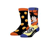 Calcetín Hombre Dragon Ball Z Algodón, 1 Par de Calcetines Fantasía Hombre Sangoku, Alto y Original, Naranja, Negro, Azul, Amarillo, Talla 39/42, naranja, 39-42
