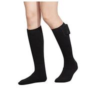 Calcetín hombre mujer unisex recargable climatizada batería alimentada cómoda invierno deporte al aire libre caza camping senderismo caliente cómodo, Le Noir, Talla única