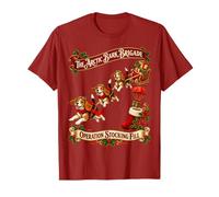 Calcetín navideño Vintage Beagle Dog Mission Camiseta